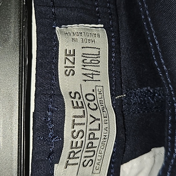 Trestles Supply Co. Boy Navy Elastic Waist Jogger Pants School Uniform 14/16 (L) - Picture 5 of 12